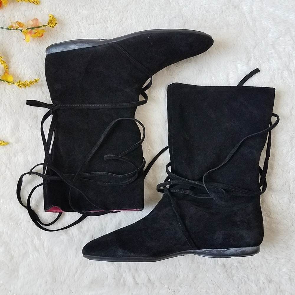 LILLY PULITZER Suede Moccasin Flat Boots
